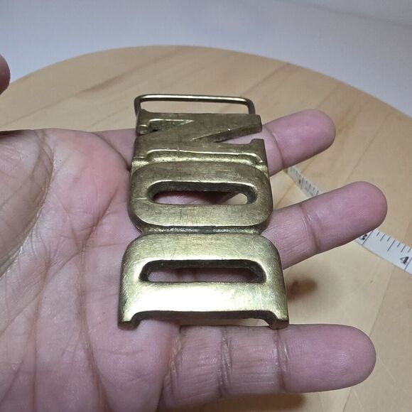 Vintage Aminco 1970s Solid Brass Name "DON" Belt Buckle Made In Taiwan #133 - Picture 4 of 12